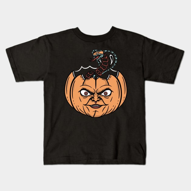 Halloween and skull Kids T-Shirt by gggraphicdesignnn